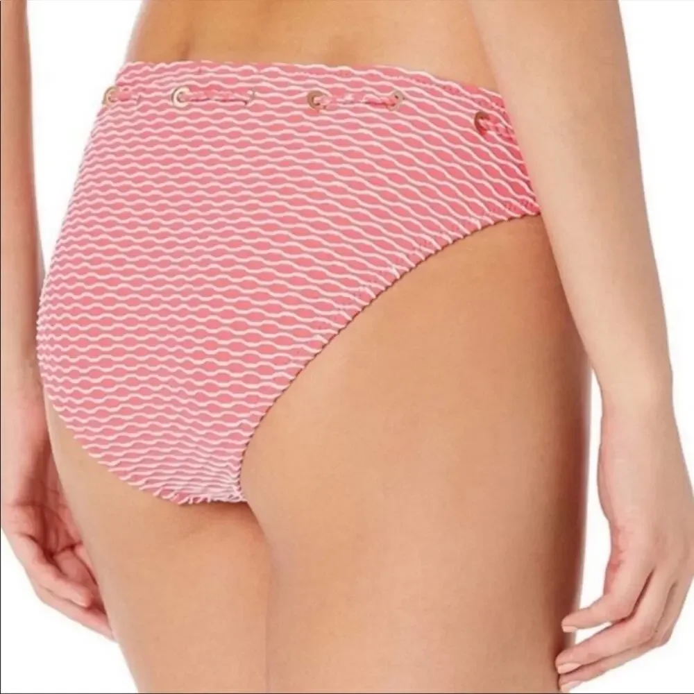 Jessica Simpson twiggy stripe textured swim bottom